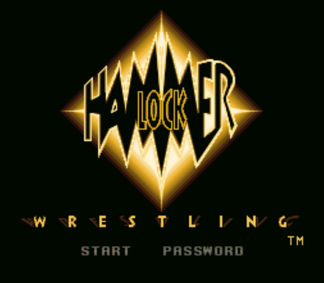 HammerLock Wrestling Title Screen